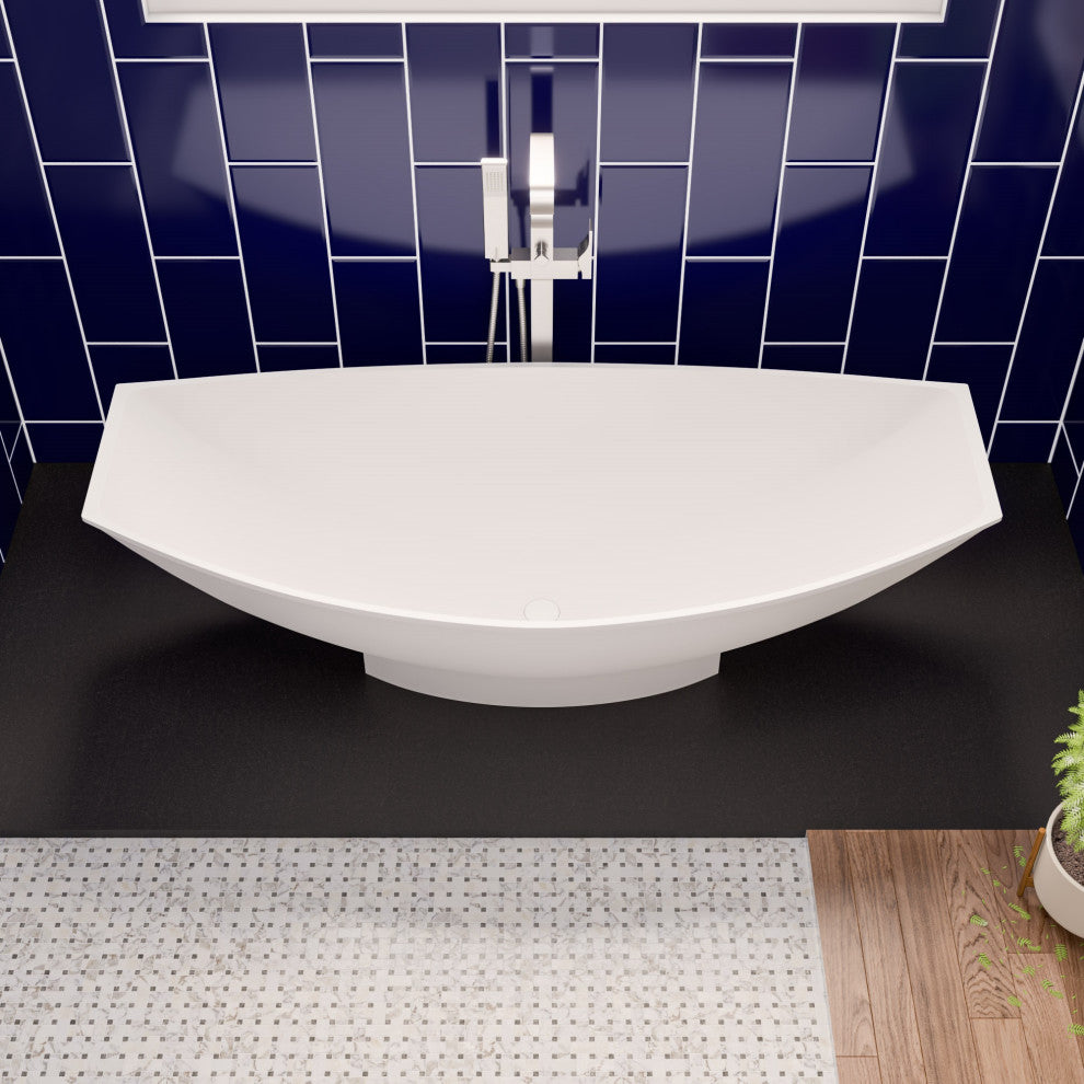 Alfi brand AB2180-BN Floor Mount Tub Filler with Shower Head Brushed Nickel