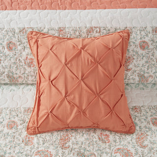 Madison Park Percale Printed 6-Piece Coverlet Set, Full/Queen