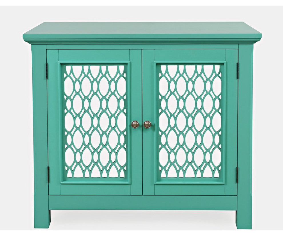 Isabella 38 Luxury Mirrored Accent Storage Cabinet