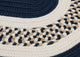 Colonial Mills Flowers Bay FB52 Navy Indoor/Outdoor Area Rug, Round 8'x8'