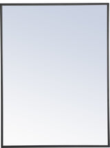 Elegant Lighting MR407X-24 Eternity 24" W x 32" H Rectangular - Black