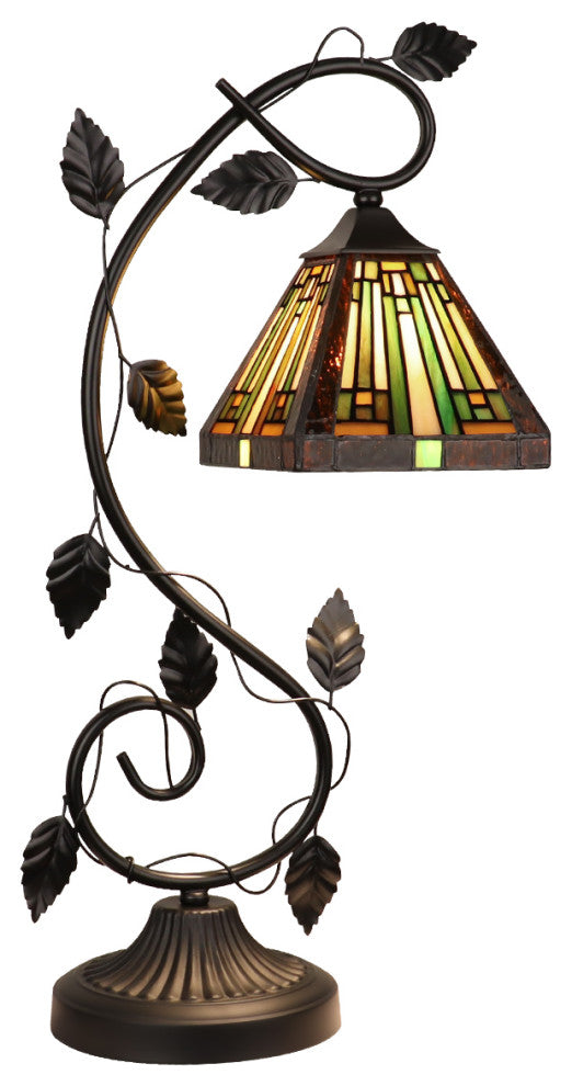 Innes Tiffany 1-Light Mission Accent Table Lamp 6" Shade