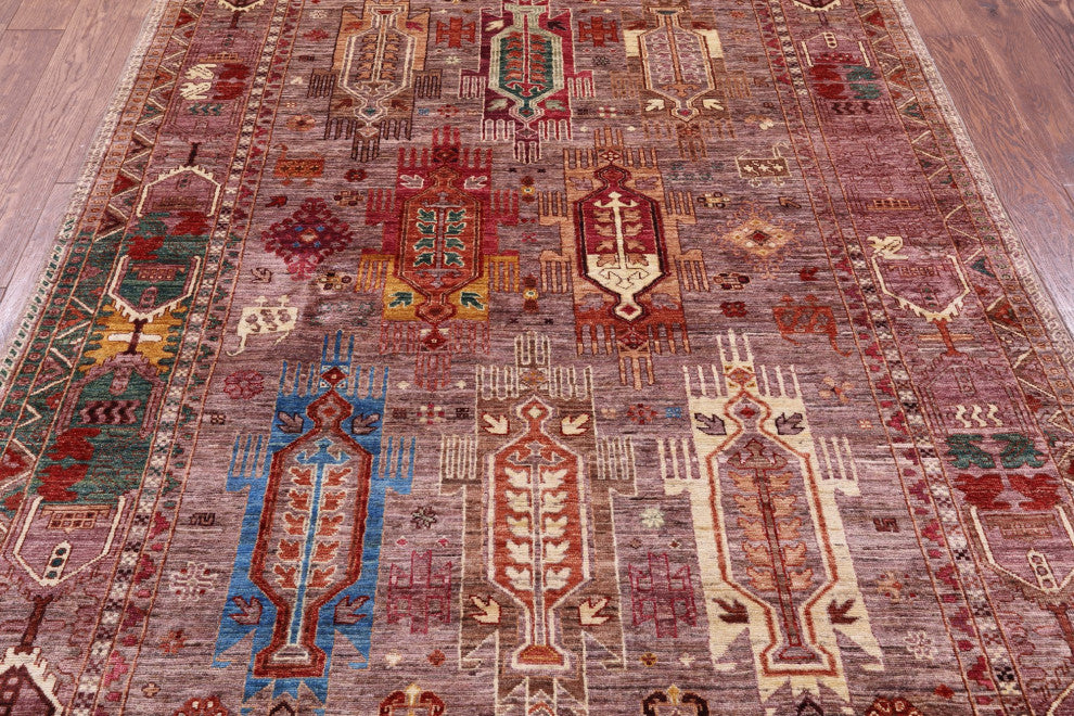 Tribal Fine Serapi Hand Knotted Wool Rug 5' 8" X 8' 2" - Q12228