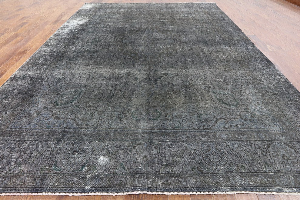10'x13' Tabriz Overdyed Oriental Rug, W2629