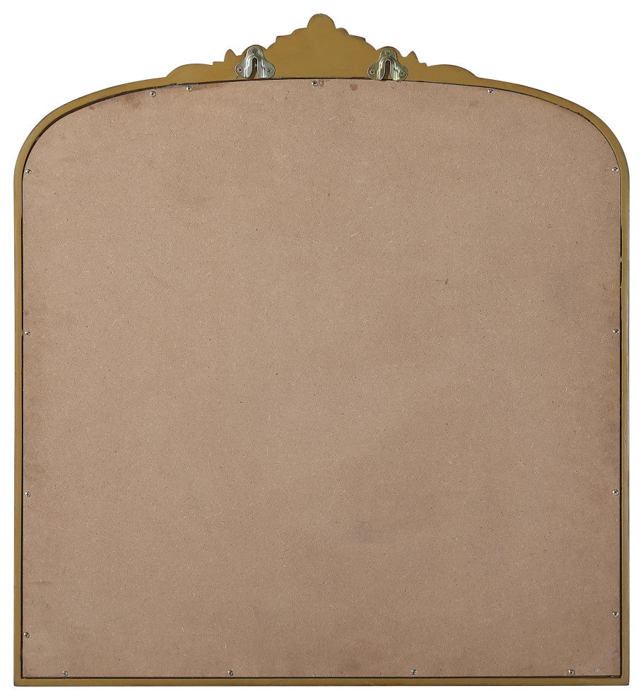 Home Living Vintage Resin Mirror 33x36, Antique Brass