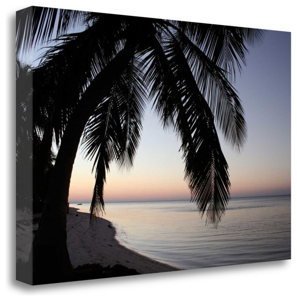 "Palm Tree Sunset" By Brent Anderson, Giclee Print on Gallery Wrap Canvas