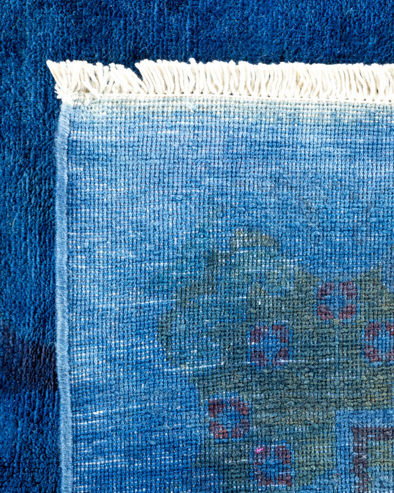 Vibrance, One-of-a-Kind Handmade Area Rug Blue, 18'3"x9'1"