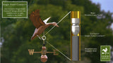 Landing Duck Weathervane