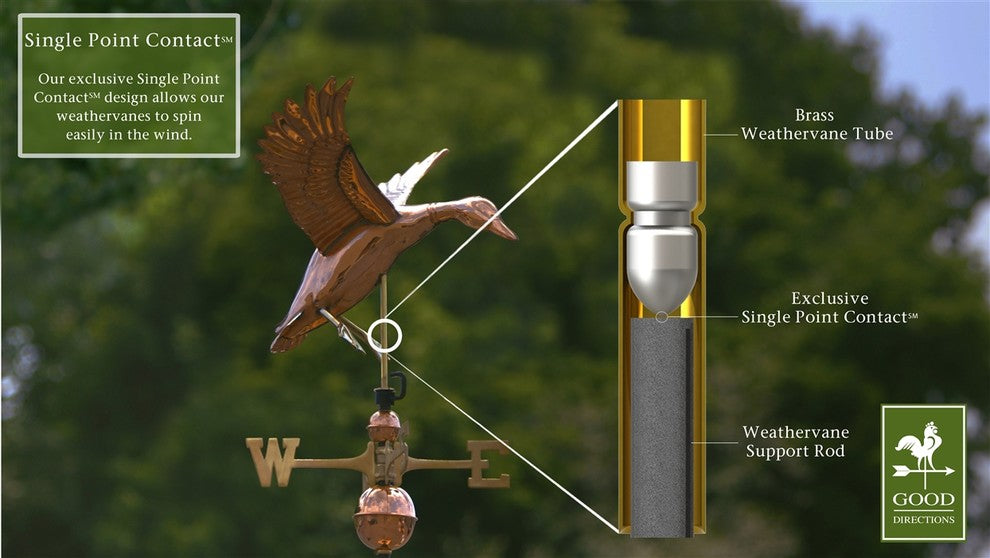 Landing Duck Weathervane