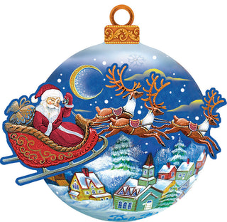 Up Up And Away Ball Scenic Decorative Ornament, Large