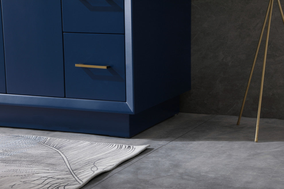 42" SIngle Bathroom Vanity, Blue