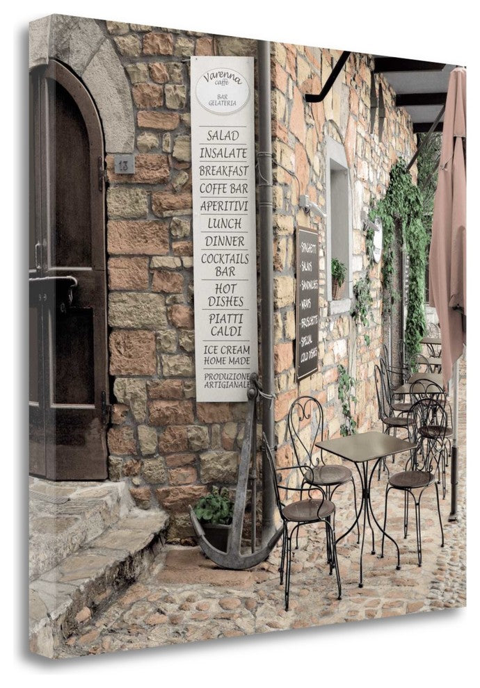 "Varenna Caffe - 1" By Alan Blaustein, Giclee Print on Gallery Wrap Canvas
