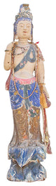 Antique Polychrome Quan-Yin Statue