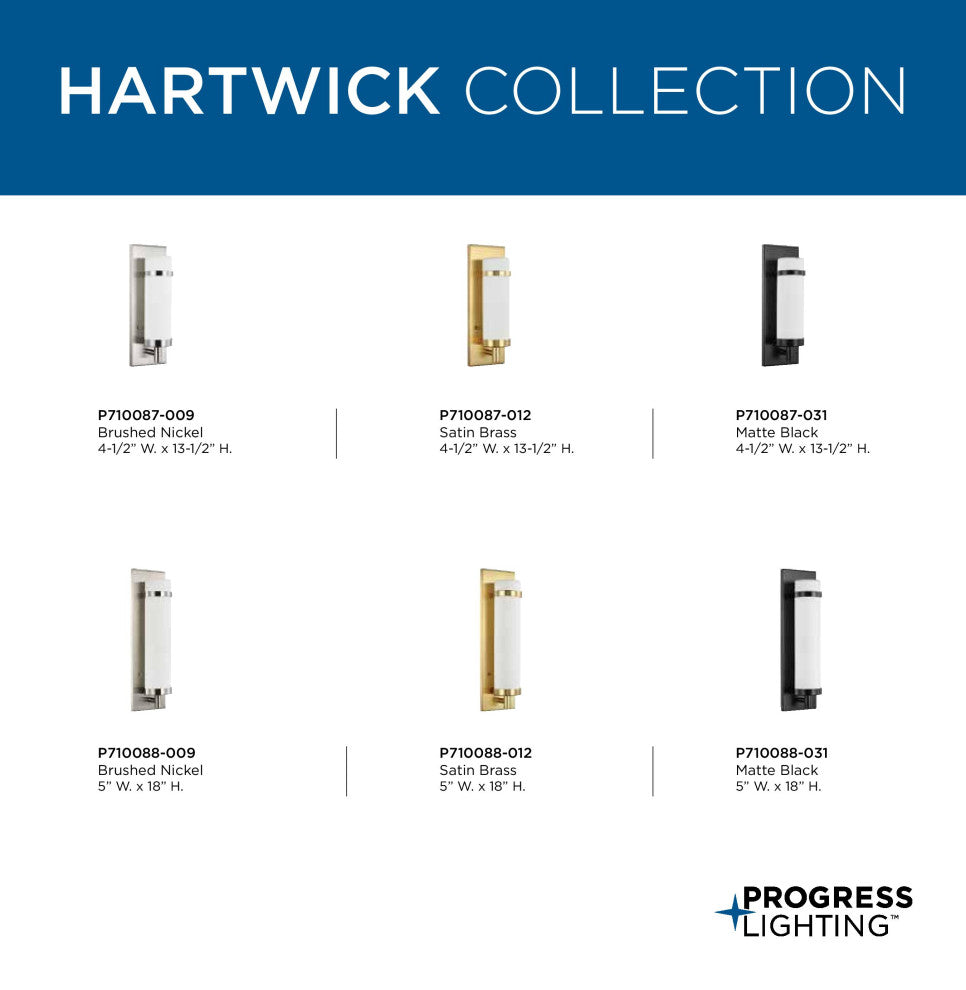 Hartwick Collection Satin Brass 1-Light Wall Sconce