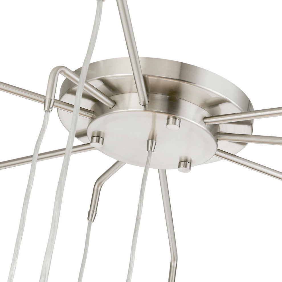 Strathmore 15 Light Brushed Nickel Foyer Chandelier