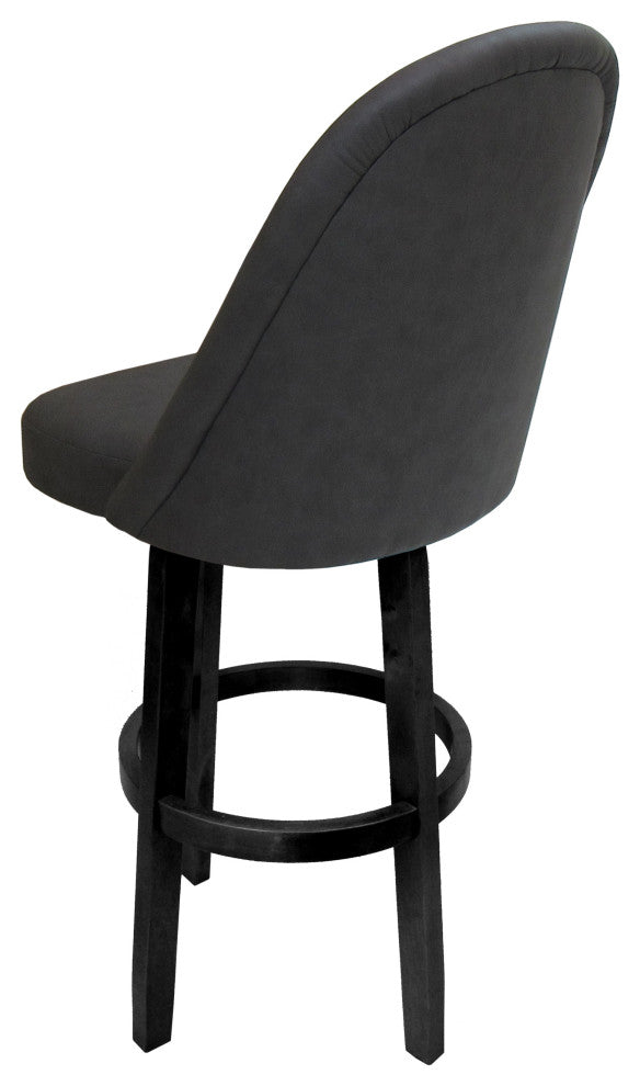 Swivel Counter 26" 30" Extra Tall 34" Wood Bar Stool M-235 Vivian Base, Grey
