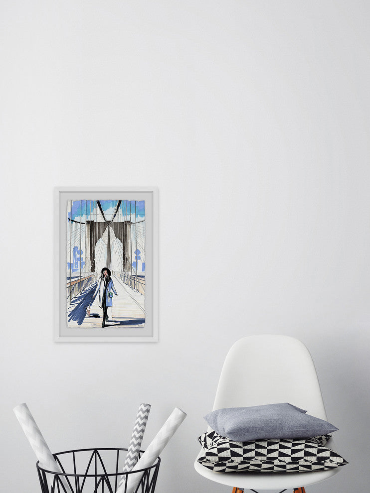 "Bridge Runway" Framed Painting Print, 8"x12"