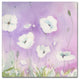 Sheila Golden ''White Poppies, Violet Sky'' Canvas Art, 18x18