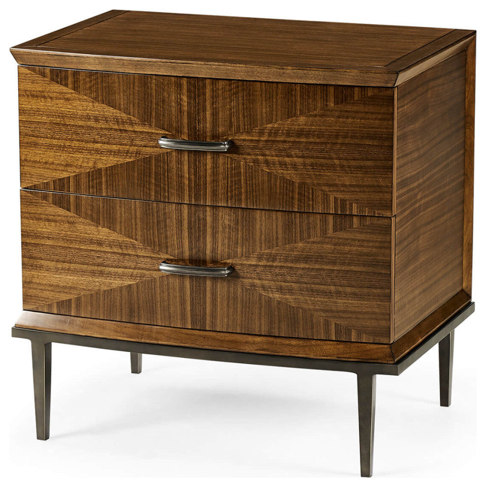 Mid Century Style Walnut Nightstands