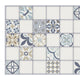 Blue Beige Tile 3D Wall Panels, Set of 10, Covers 49 Sq Ft