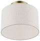Blossom 1 Light Antique Brass Small Semi-Flush