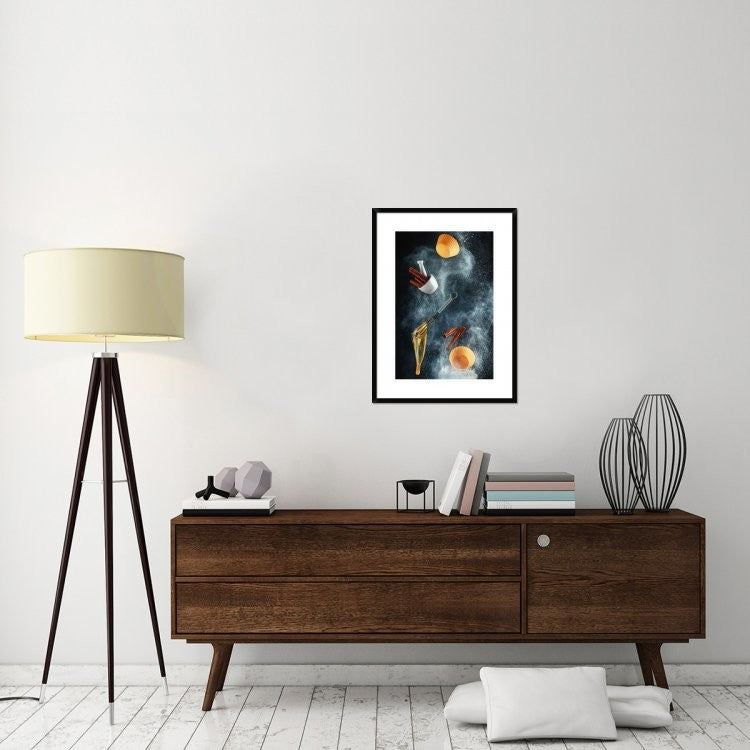 "Kitchen Mess: Cinnamon Cupcake" Framed Digital Print by Dina Belenko, 24x32"