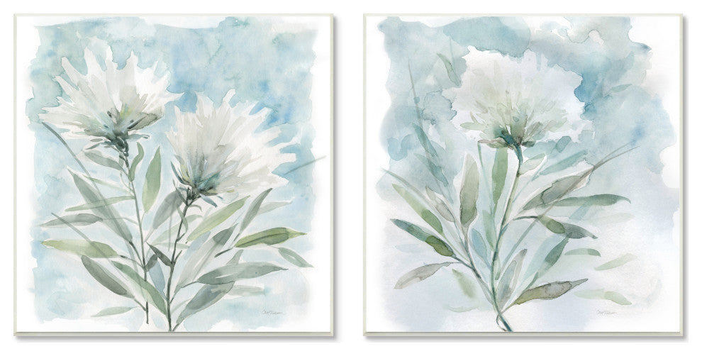 Soft Spring Flower Still Life White Watercolor Florals,12 x 12