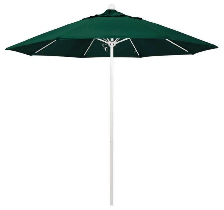 9' Venture Series Patio Umbrella With Sunbrella 1A Forest Green Fabric