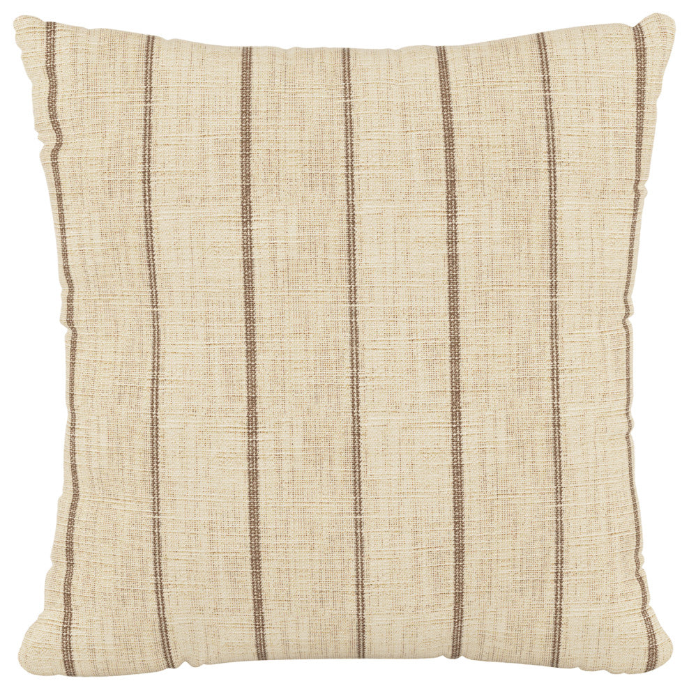 18" Decorative Pillow Polyester Insert, Fritz Charcoal