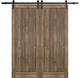 Double Barn Door 56 x 84 | Quadro 4111 Walnut | 13FT