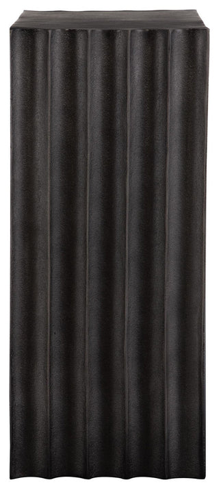 Close-up of a ribbed panel on a solid white background.