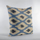 Plutus Blue Color Stitched Dot Luxury Throw Pillow, 26"x26"