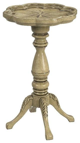 Butler Specialty Whitman Antique Beige Scalloped Edge Accent Table