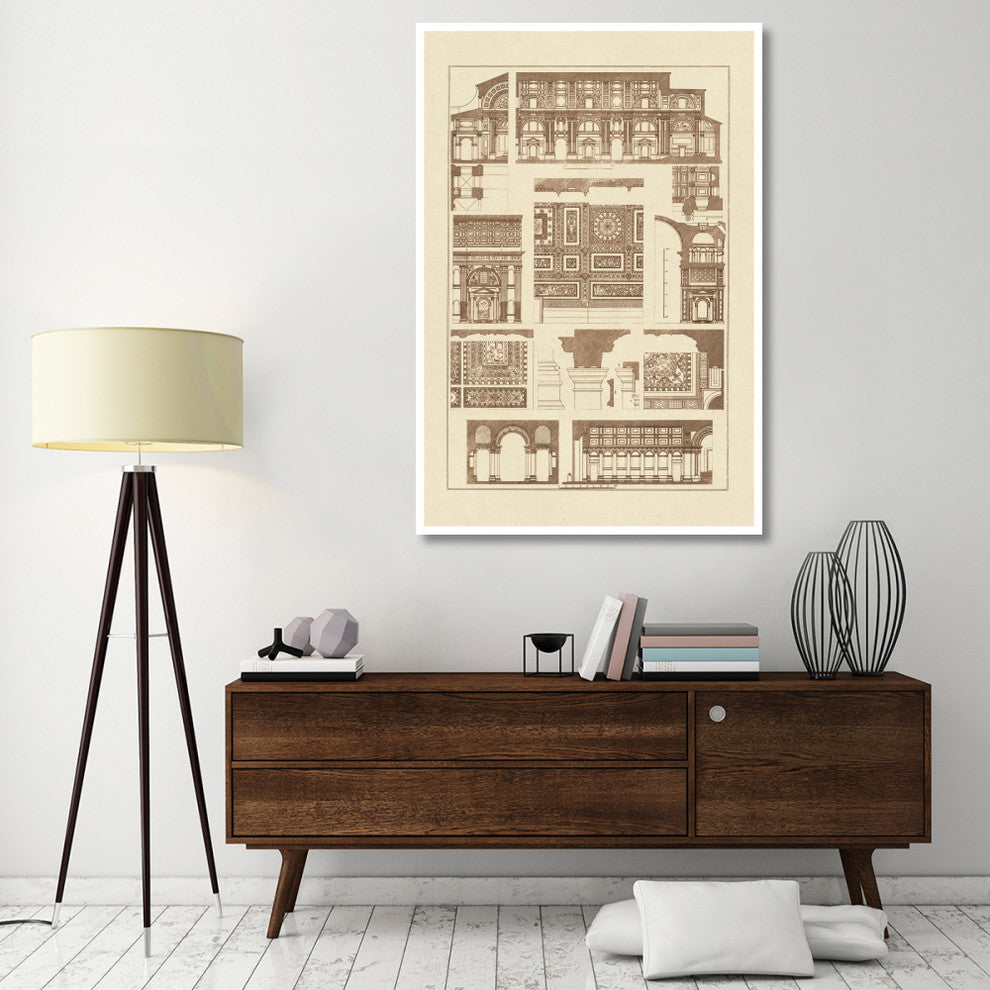 "Barrel Vaults of the Renaissance" Digital Paper Print by J. Buhlmann, 42"x62"