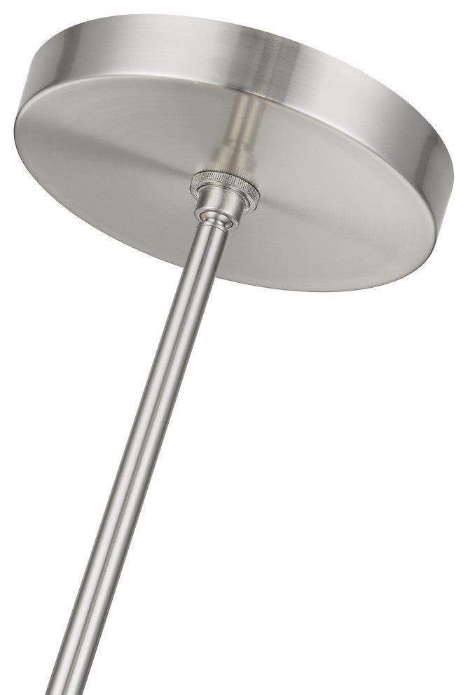 14 Light Brushed Nickel Large Pendant Chandelier