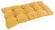 42"x19" Squared Micro Suede Tufted Loveseat Cushion, Lemon