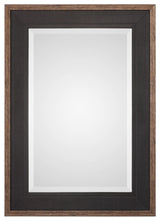 Uttermost Staveley Rustic Black Mirror