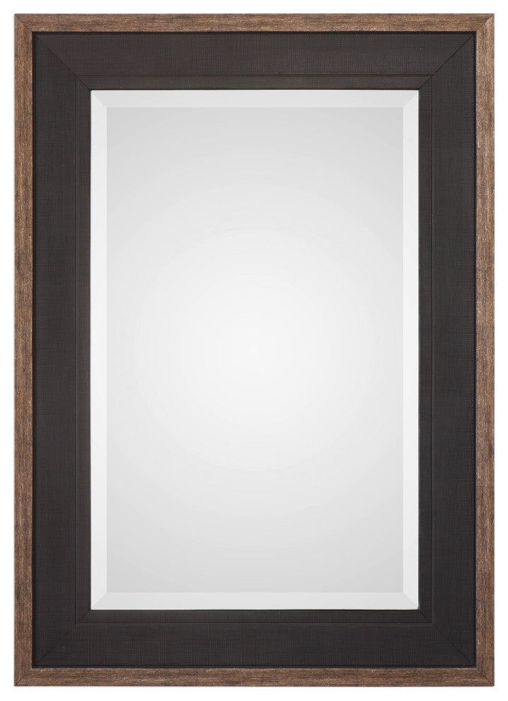 Uttermost Staveley Rustic Black Mirror