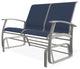 Belle Isle Sling 2-Seat Glider, Mavi/Snow