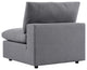 Lounge Sofa Middle Chair, Sunbrella, Gray, Modern, Outdoor Hospitality