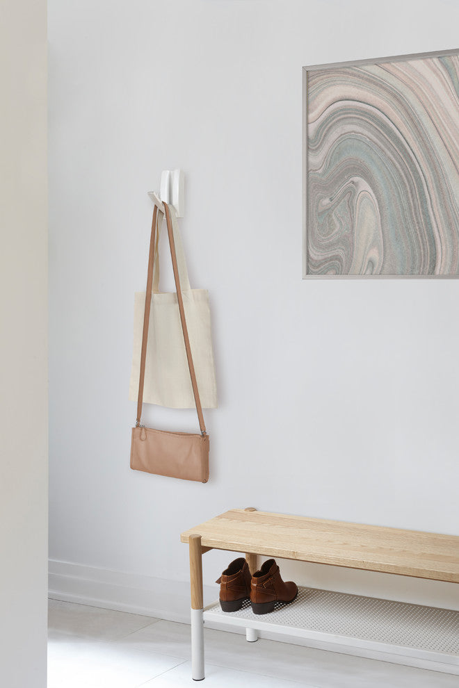 Flip Valet Hook, White