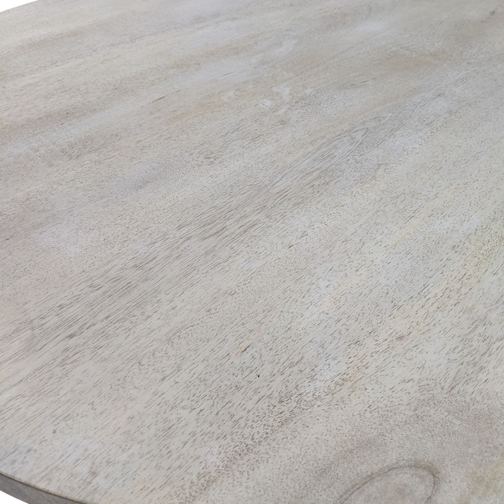 Bentley Adj Crank Table, Whitewash