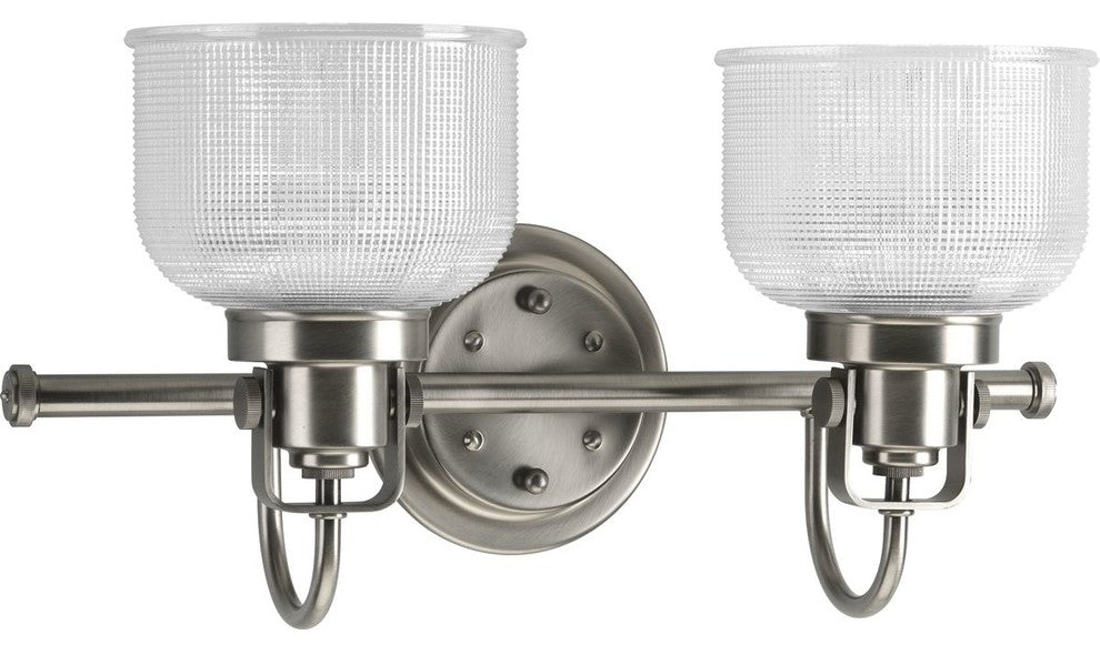 Archie Collection 2-Light Bath Light, Antique Nickel