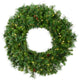 Vickerman A801043LED 42" Cheyenne Pine Artificial Christmas Wreath, Warm White