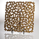 Vendome Leaf Square Placemats, Set of 4, Gold