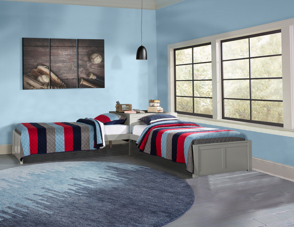 Hillsdale Pulse Wood Twin L-Shaped Bed