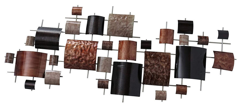 Modernist Floating Squares Wall Decor, 59.75 Inches