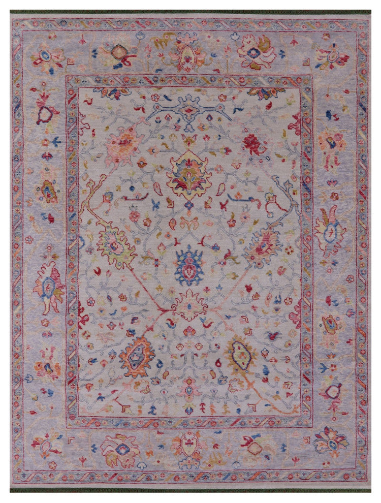 9' 3" X 12' 3" Turkish Oushak Handmade Wool Rug - Q16075
