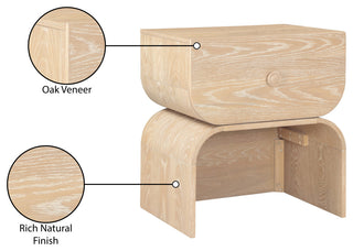 Jace Oak Veneer Night Stand, Natural