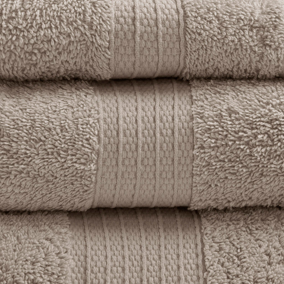 Madison Park Organic 6 Piece Organic Cotton Towel Set, Tan